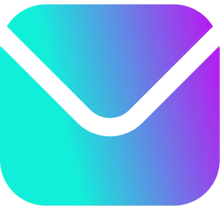 Colorful gradient envelope icon